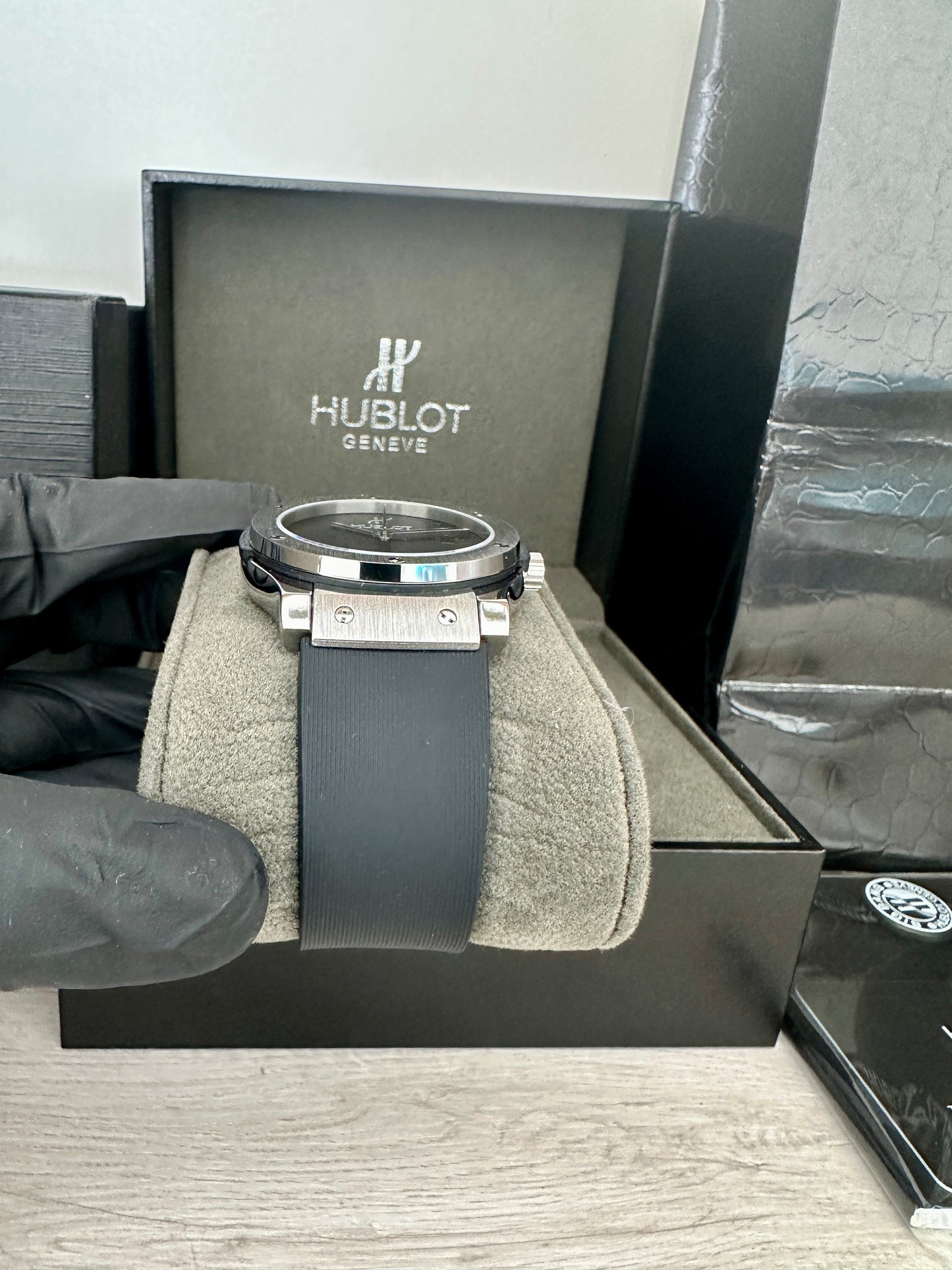 Reloj Hub10t Classic  AAA Automático color acero