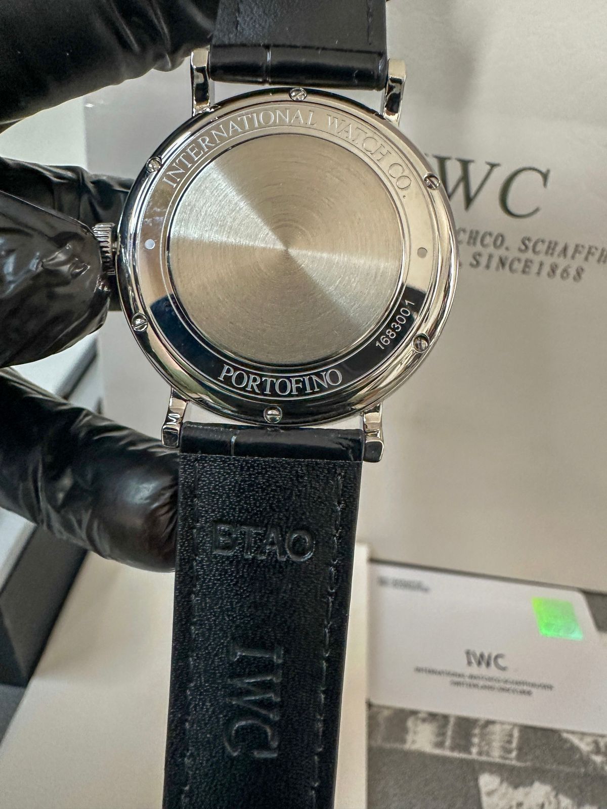 Reloj IW Co Portofino negro automático