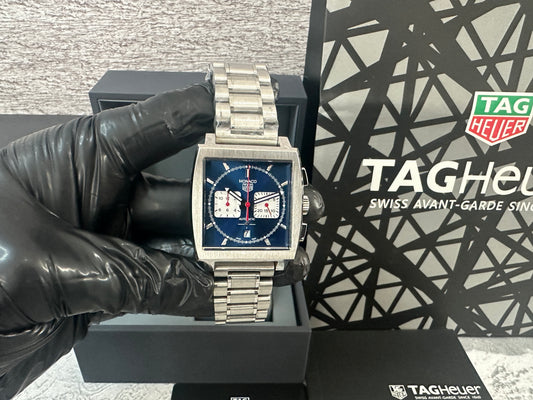 Reloj Monaco Chronograph azul, AAA