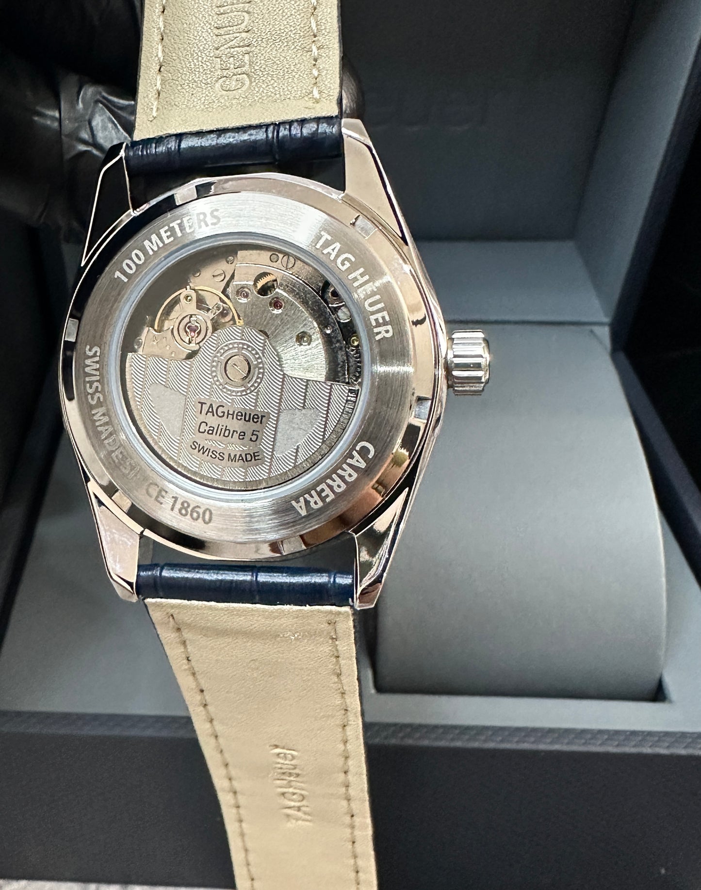 Reloj Carrera AAA Automático Correa de Piel azul