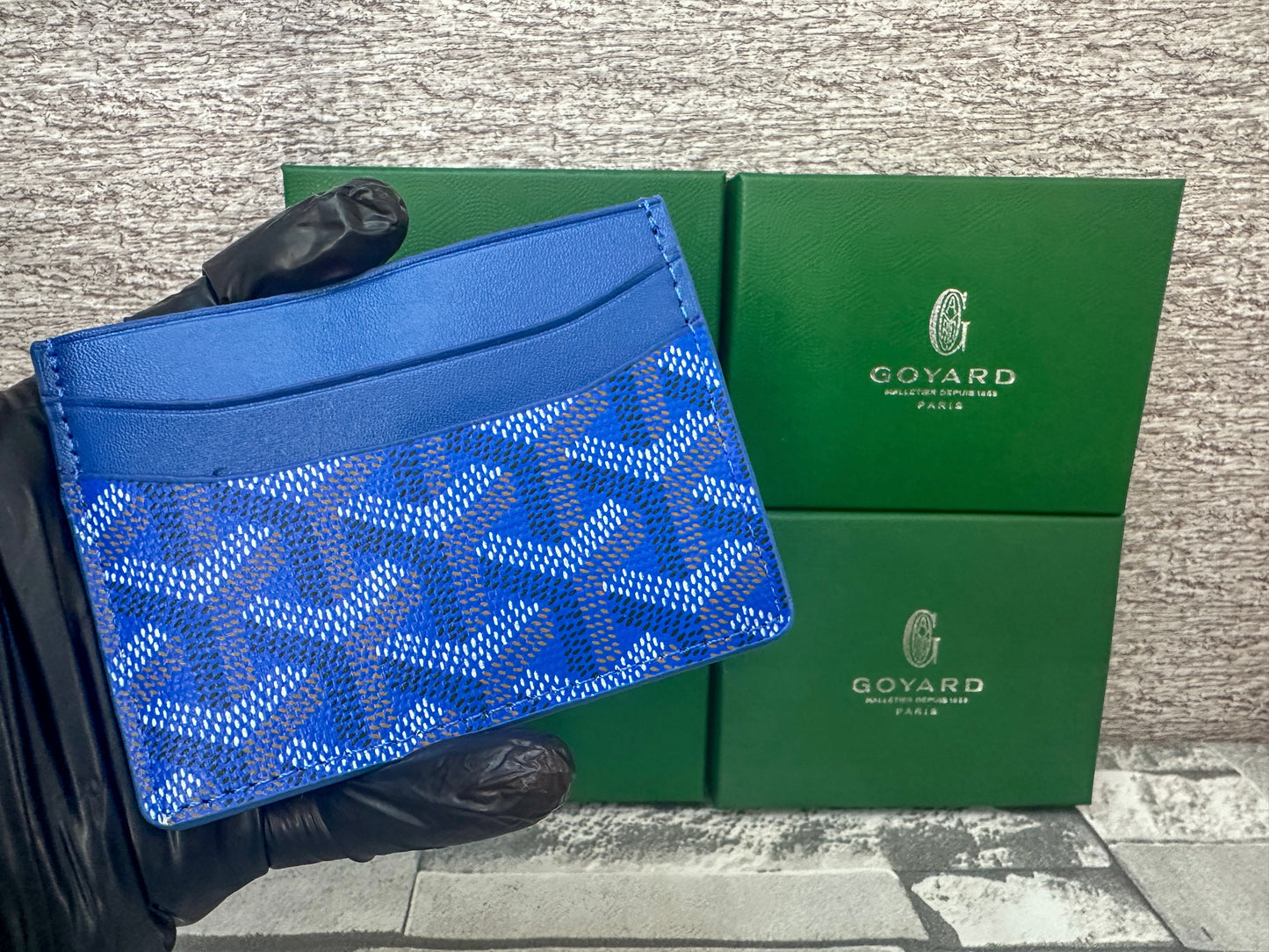 Tarjetero azul G0yard