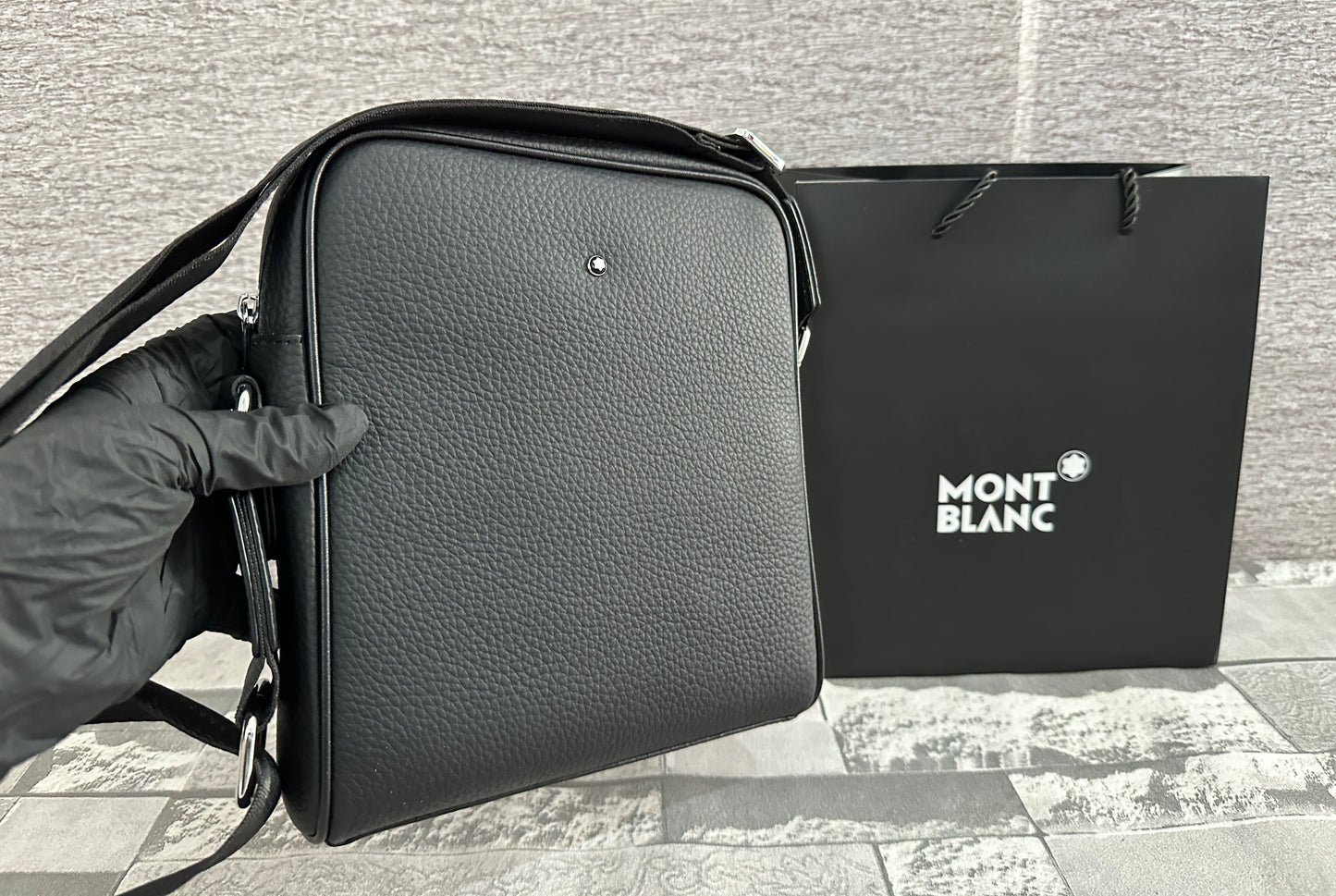 Bolsa cross tipo Mar1conera de Piel Genuina MB