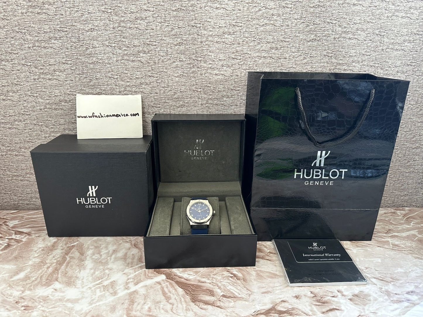 Reloj Hub10t Classic  AAA Quartz azul