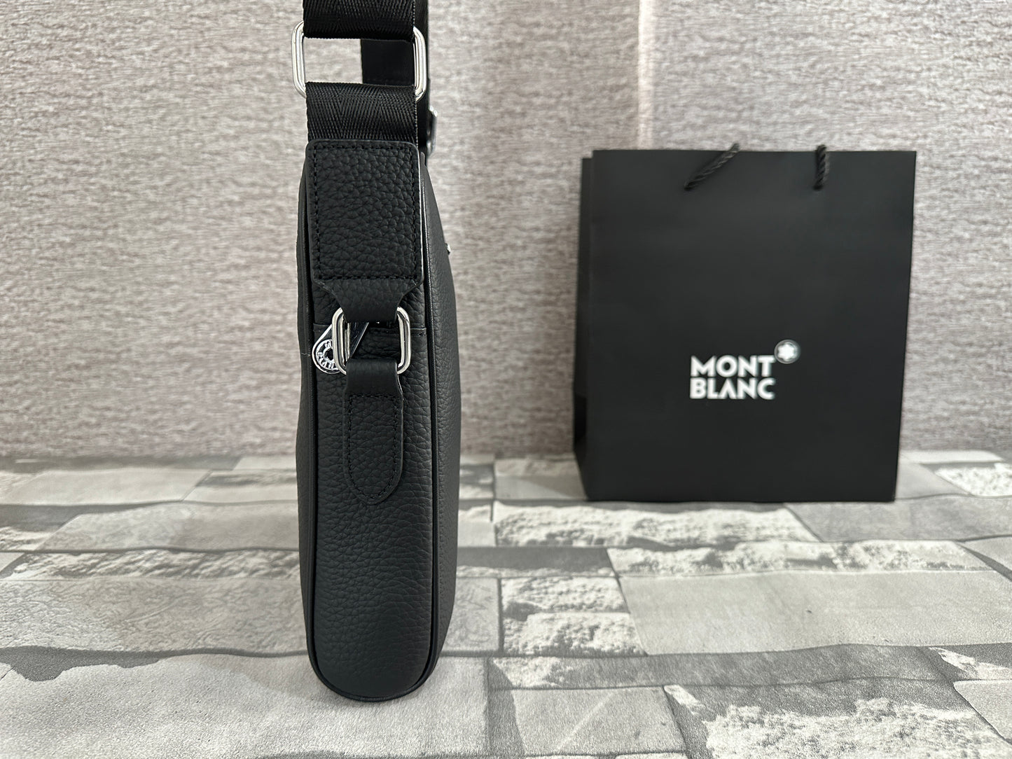 Bolsa cross tipo Mar1conera de Piel Genuina MB