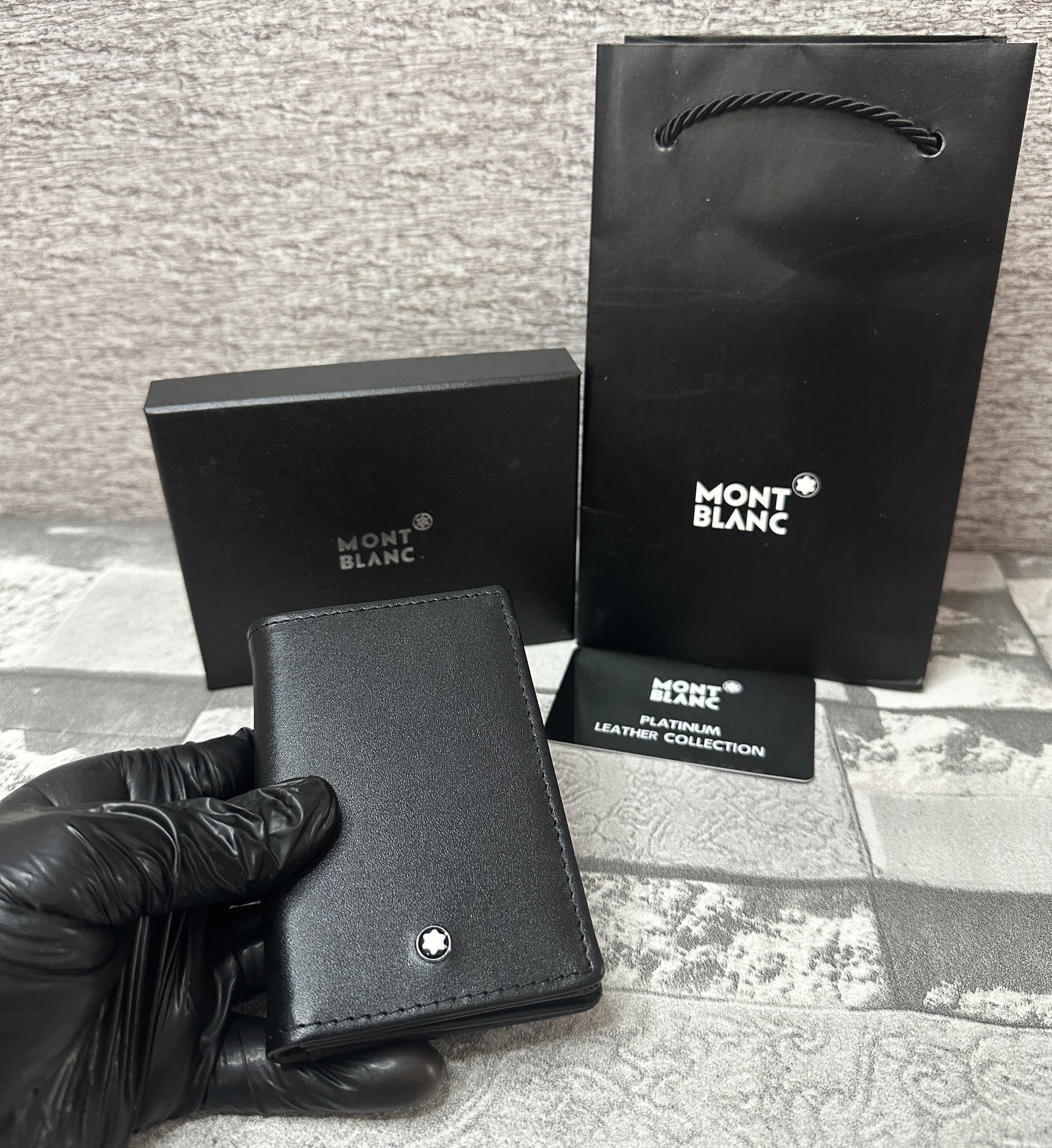 Cartera Bifold de piel genuina M0ntbl4nc