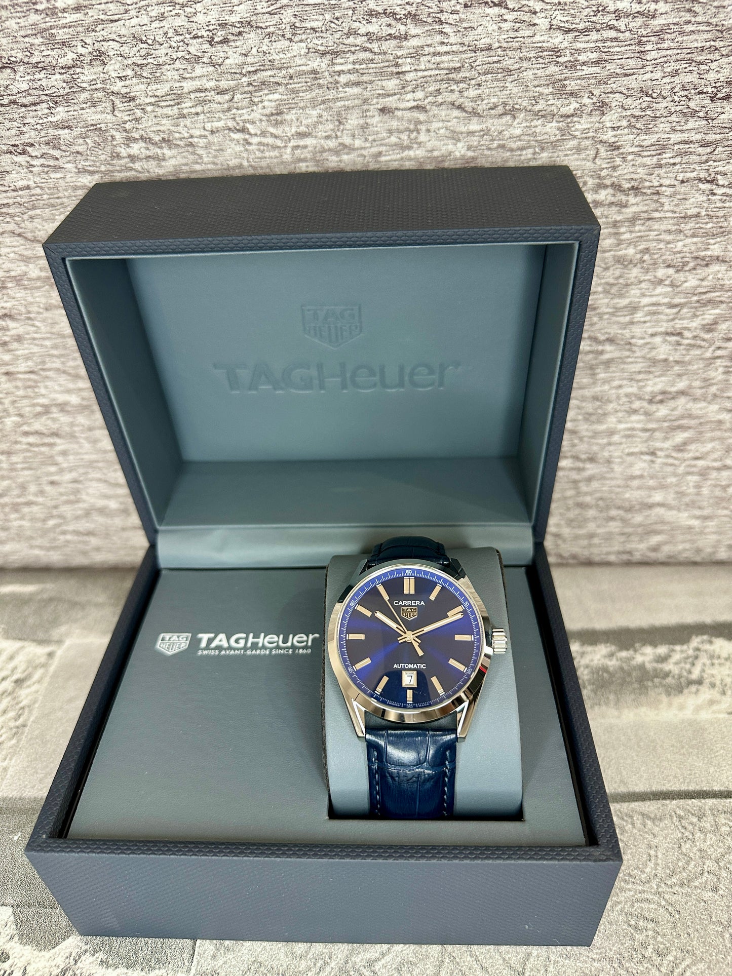 Reloj Carrera AAA Automático Correa de Piel azul