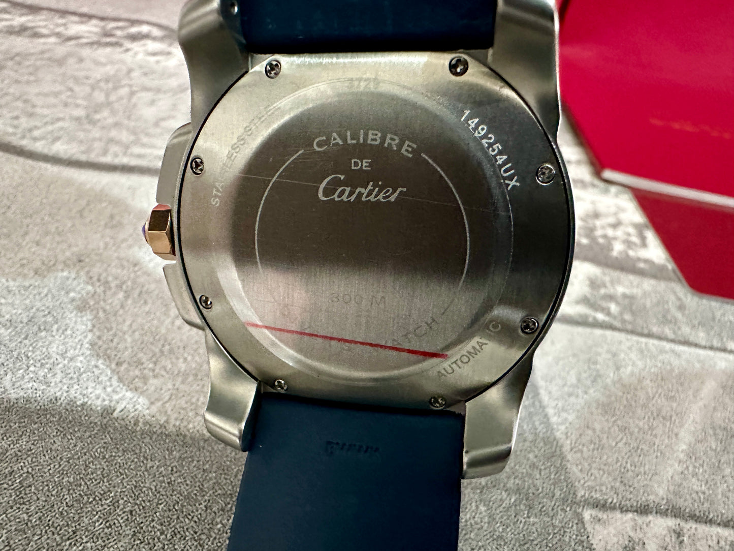 Calibre Diver AAA Automático correa de caucho Azul