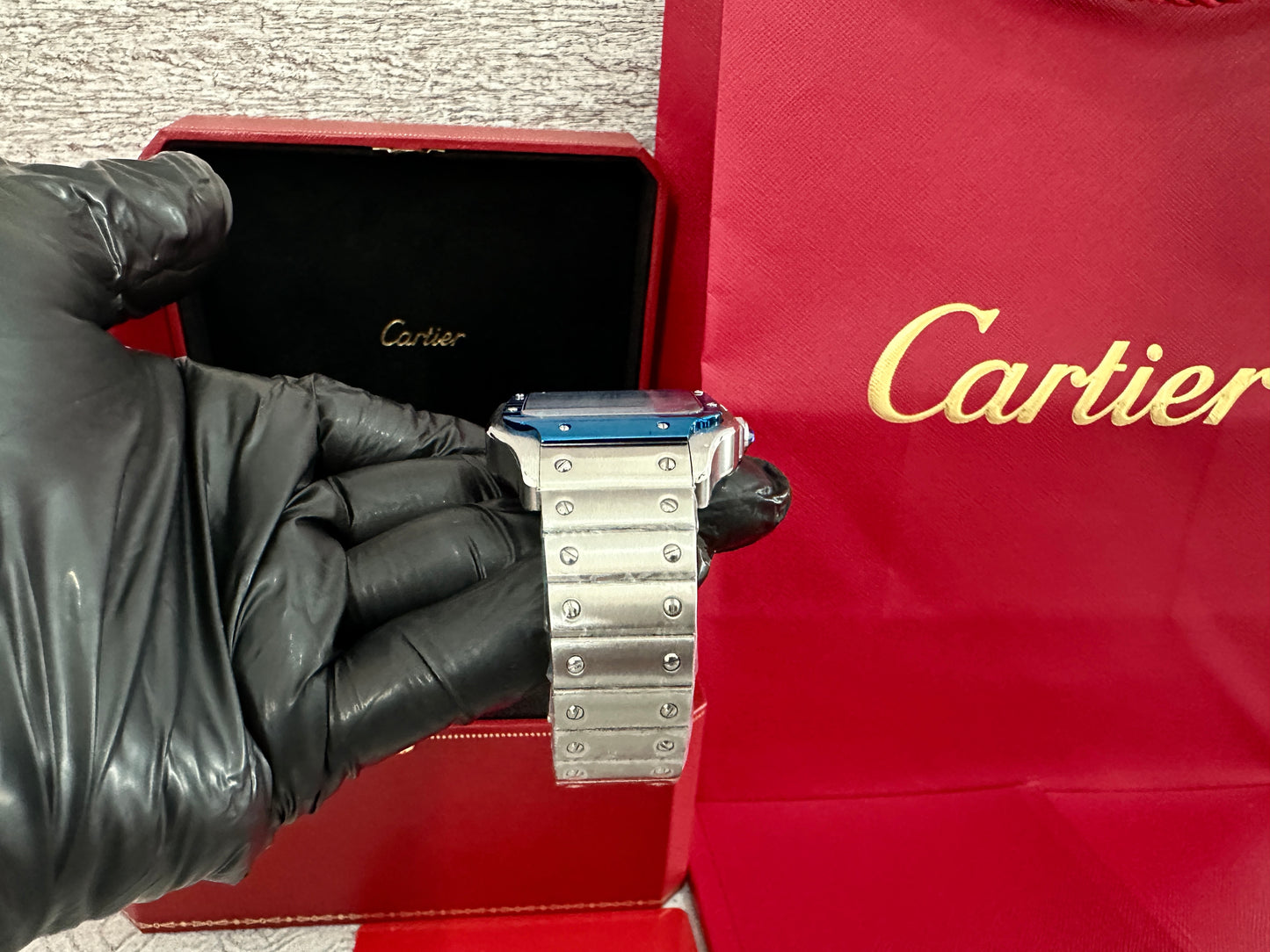 Reloj Santos Crt1er AAA Automático fondo blanco