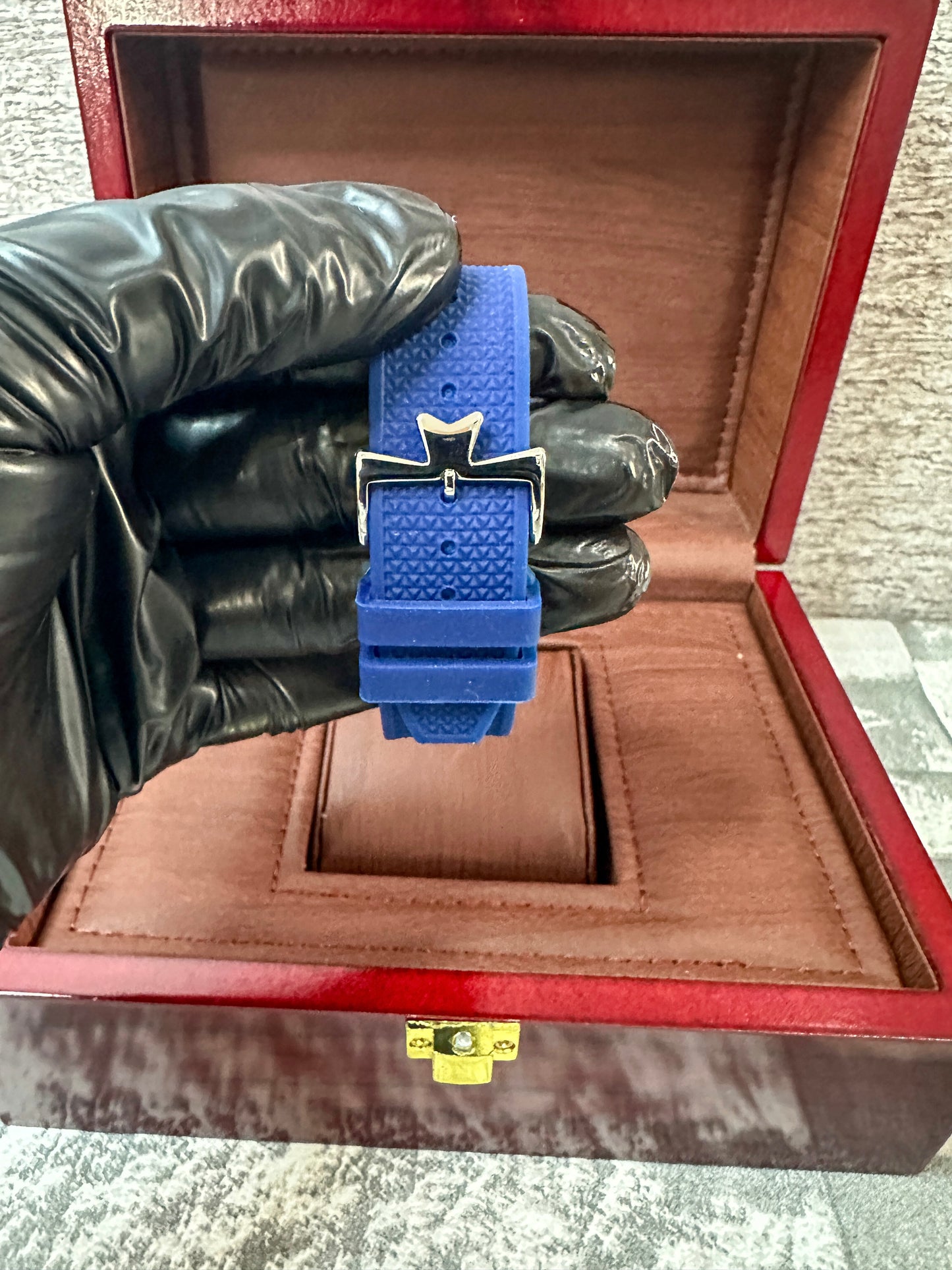 Reloj Vach3r0n Overseas Automático azul
