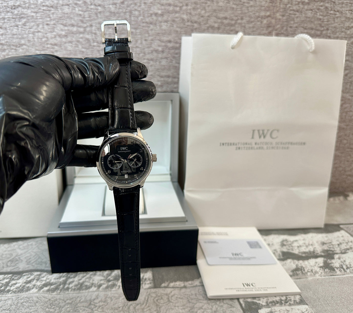 Reloj 1WC Portu Automático negro