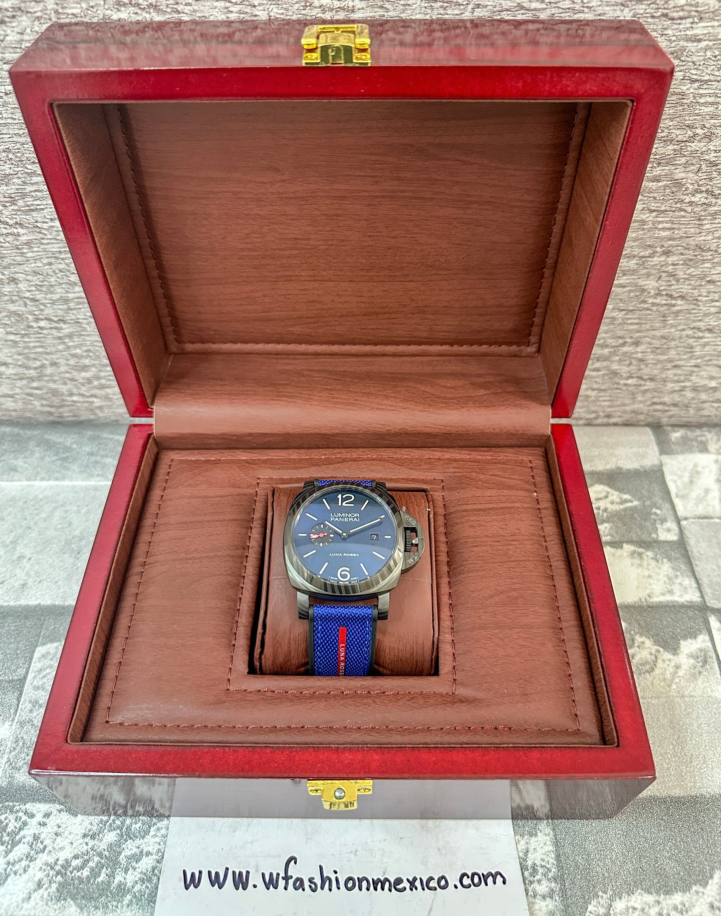 Reloj Pane Lunna Rosa Carbón AAA Automático