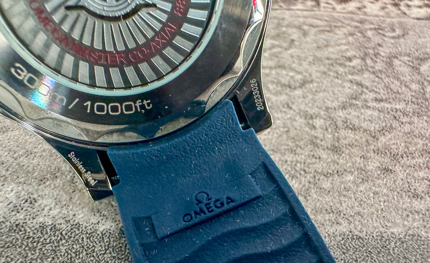 Reloj Sea Master AAA Automatic correa de caucho azul