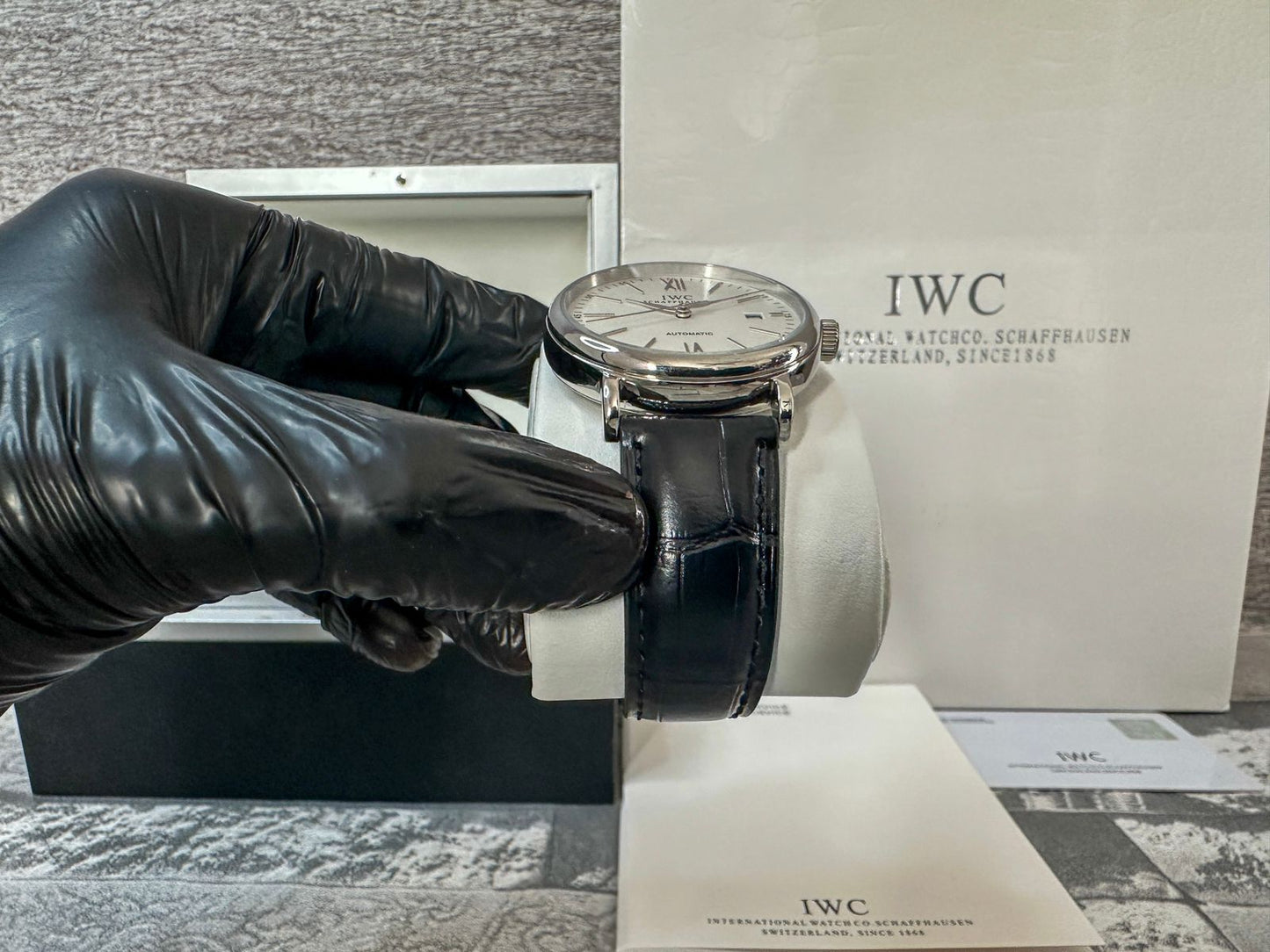 Reloj IW Co Portofino negro automático