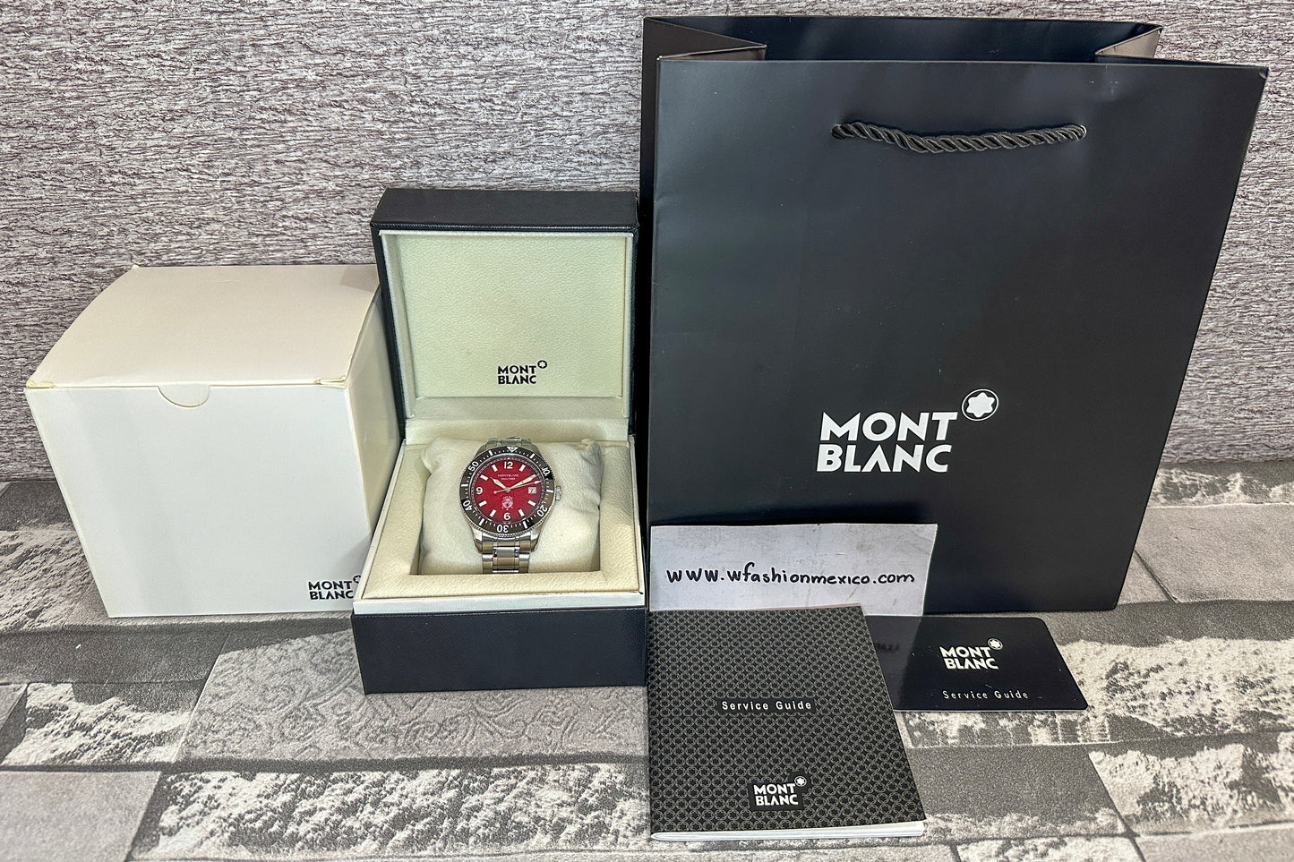 Reloj MB Iced Sea AAA rojo