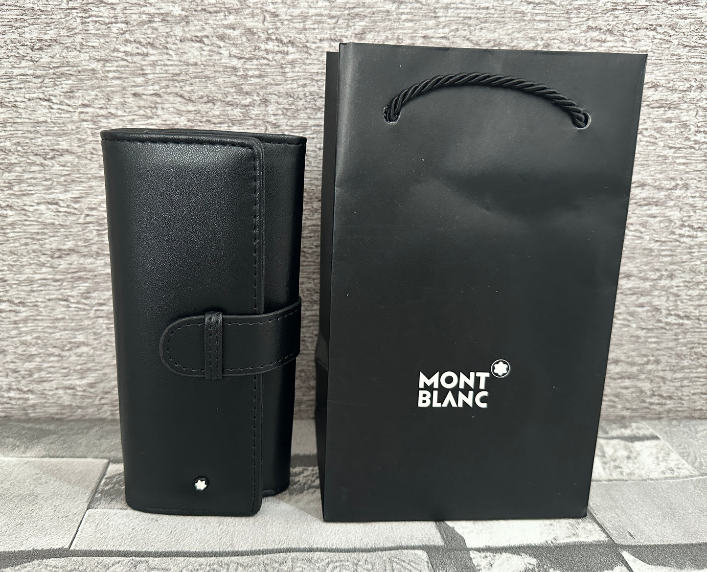 Estuche para 2 plumas M0nt bl4nc Piel Genuina