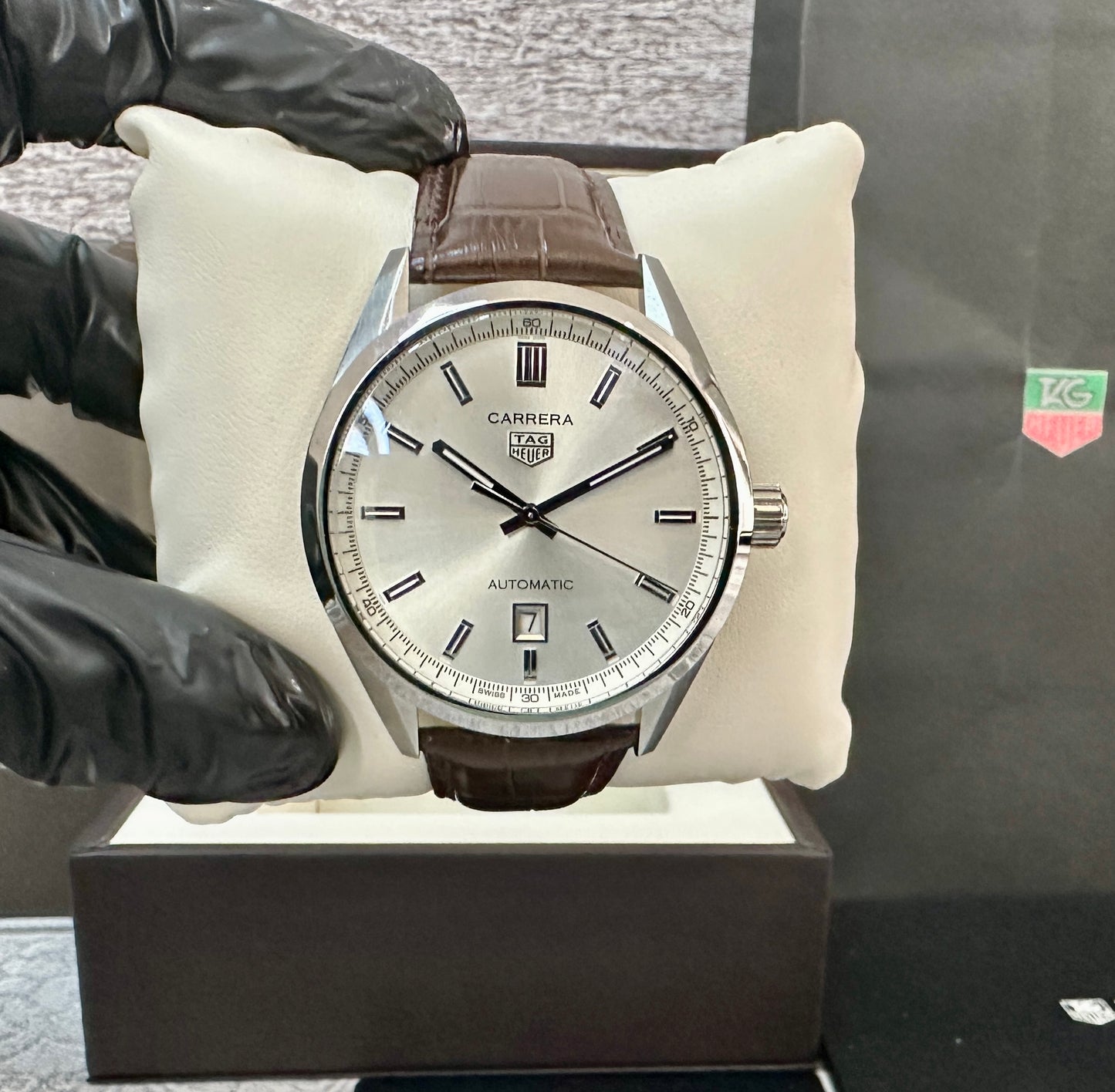 Reloj Carrera AAA Automático Correa de piel café