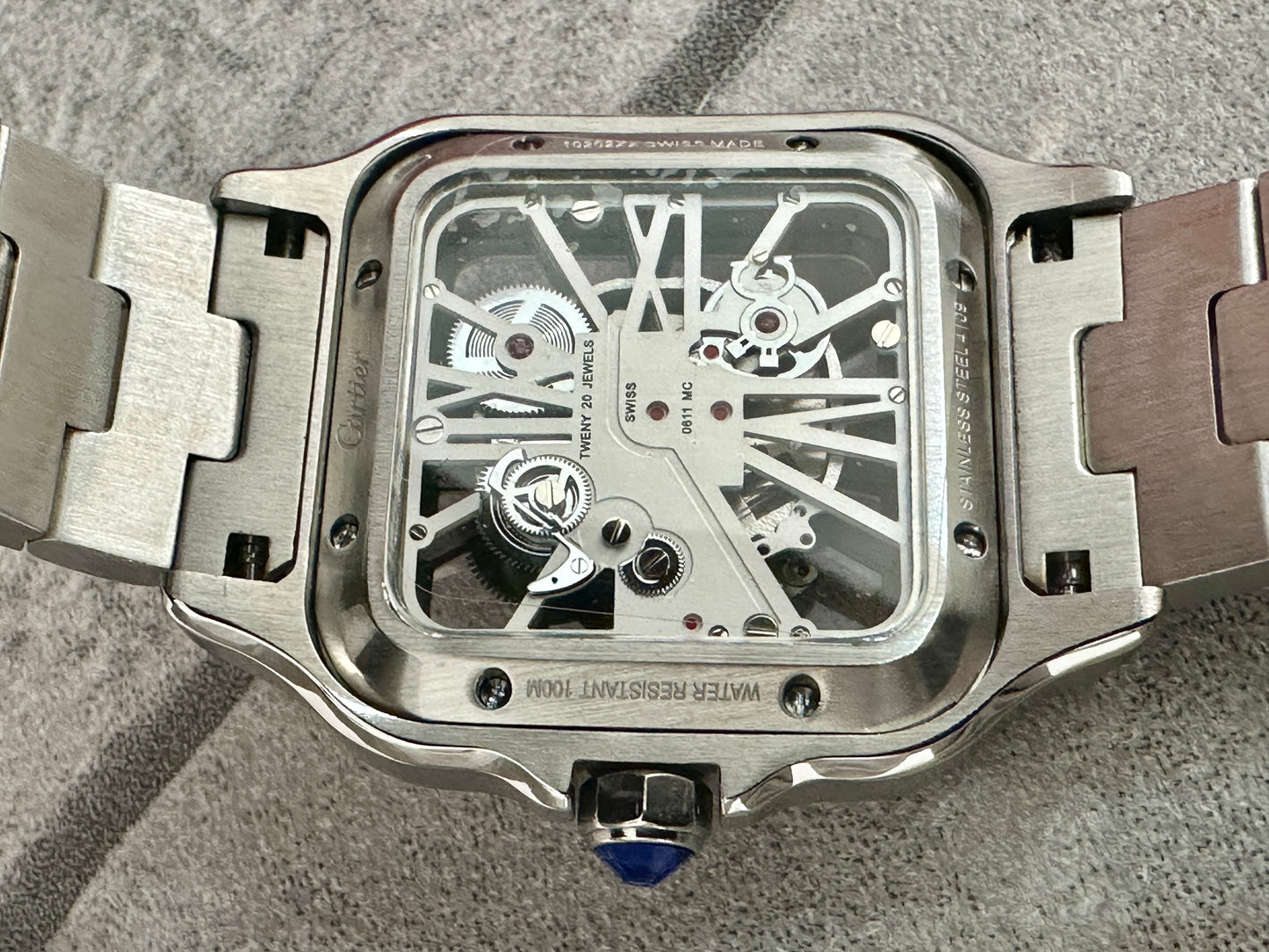 Reloj Santos Crt1er AAA Skeleton