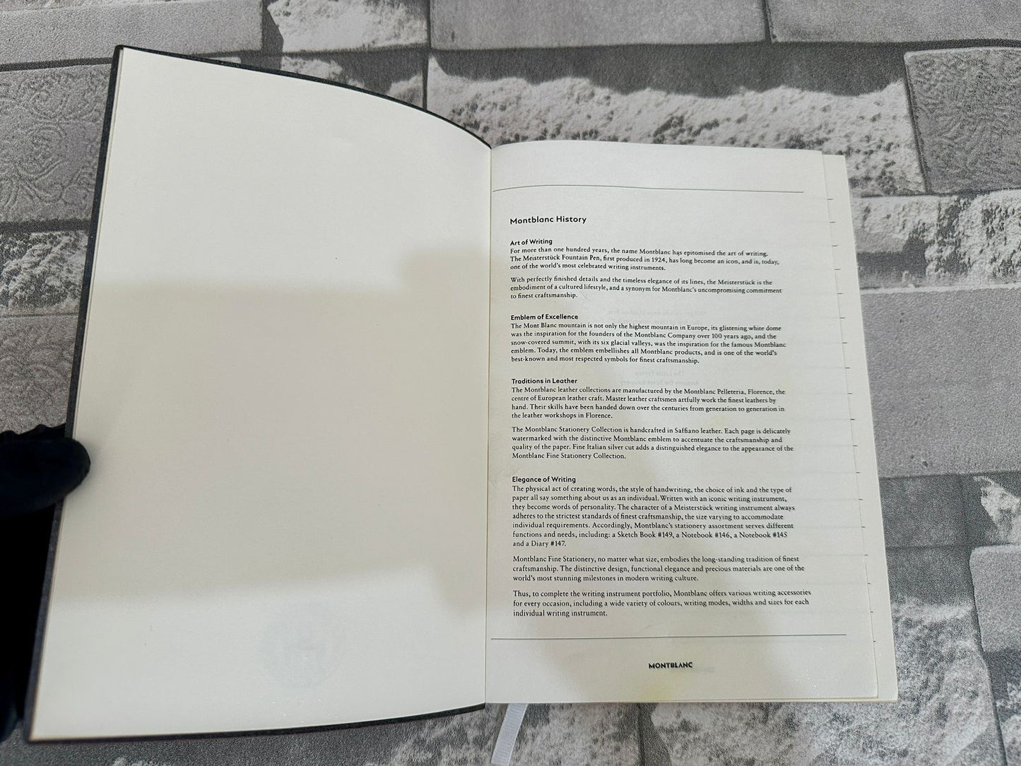 Cuaderno de escritura color azul Mont