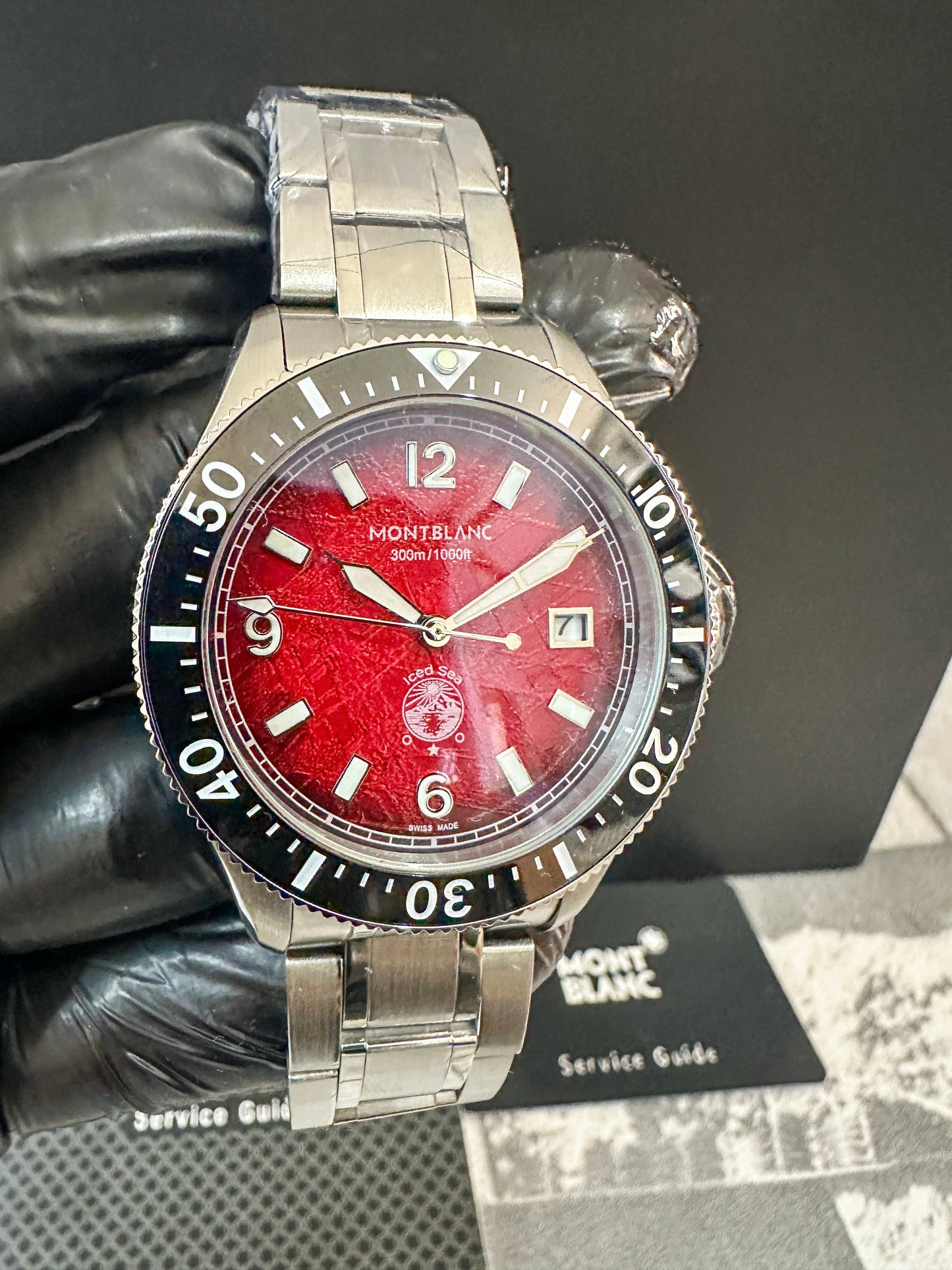 Reloj MB Iced Sea AAA rojo