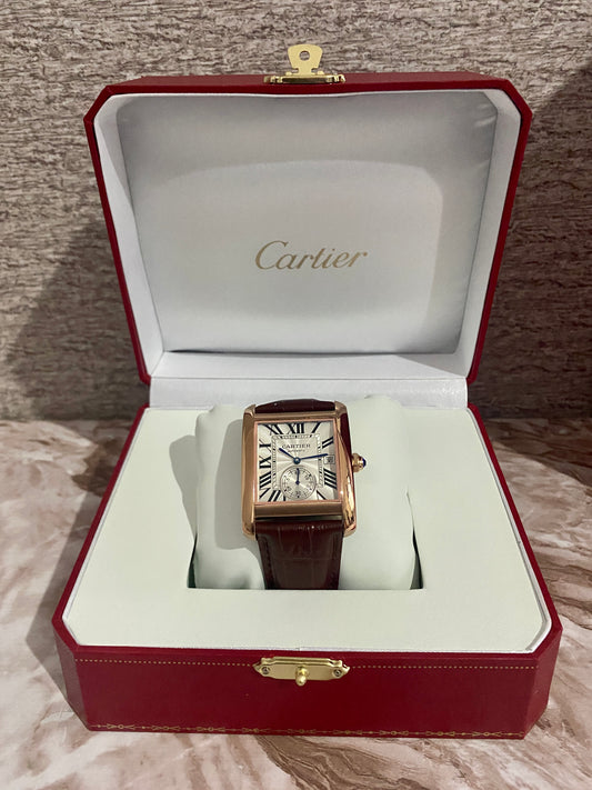 Reloj Tank MC AAA Automático correa de Piel Café