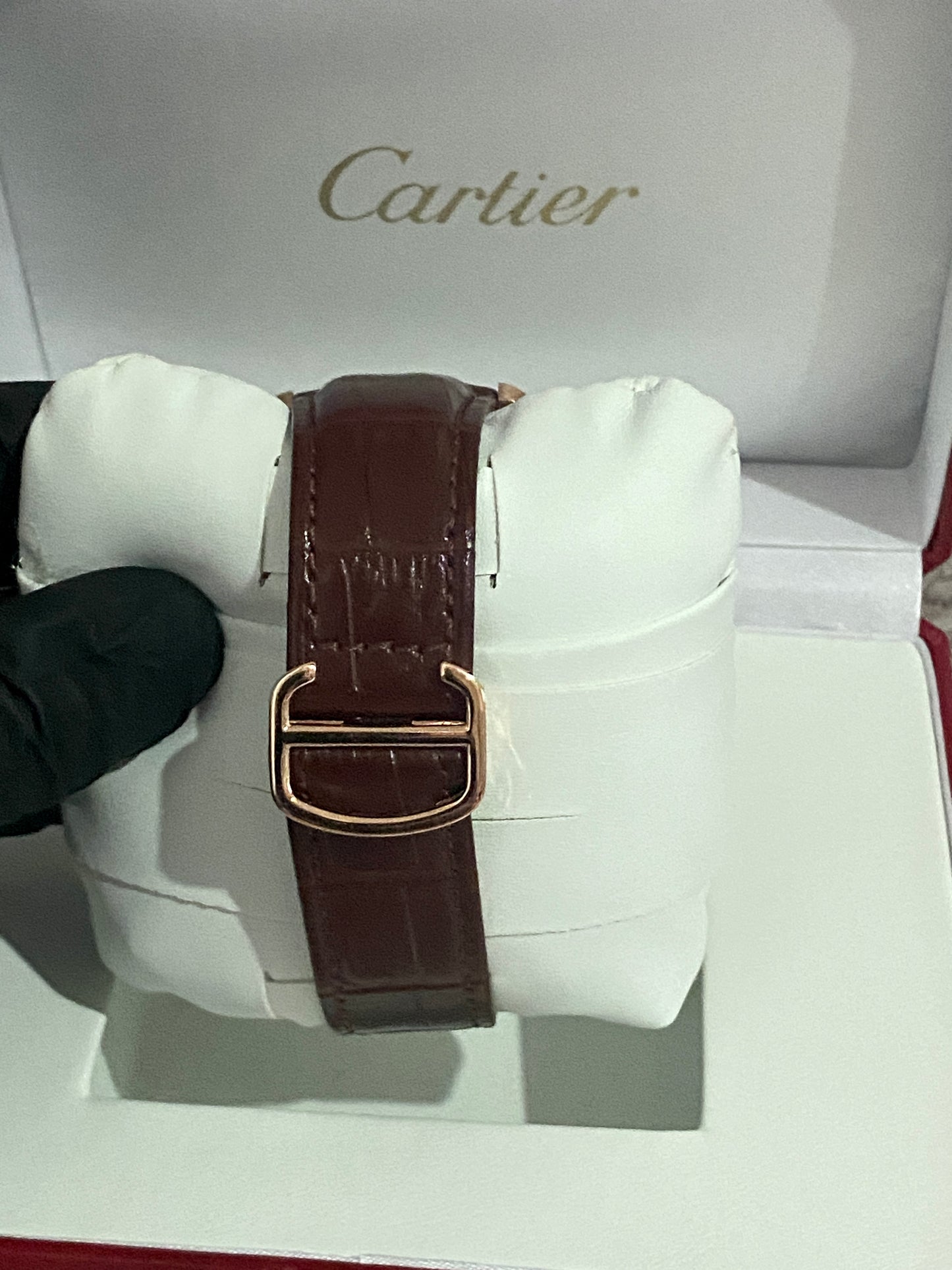 Reloj Tank MC AAA Automático correa de Piel Café