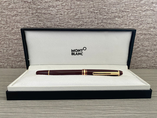 Pluma clásica MB tipo rollerball color borgona