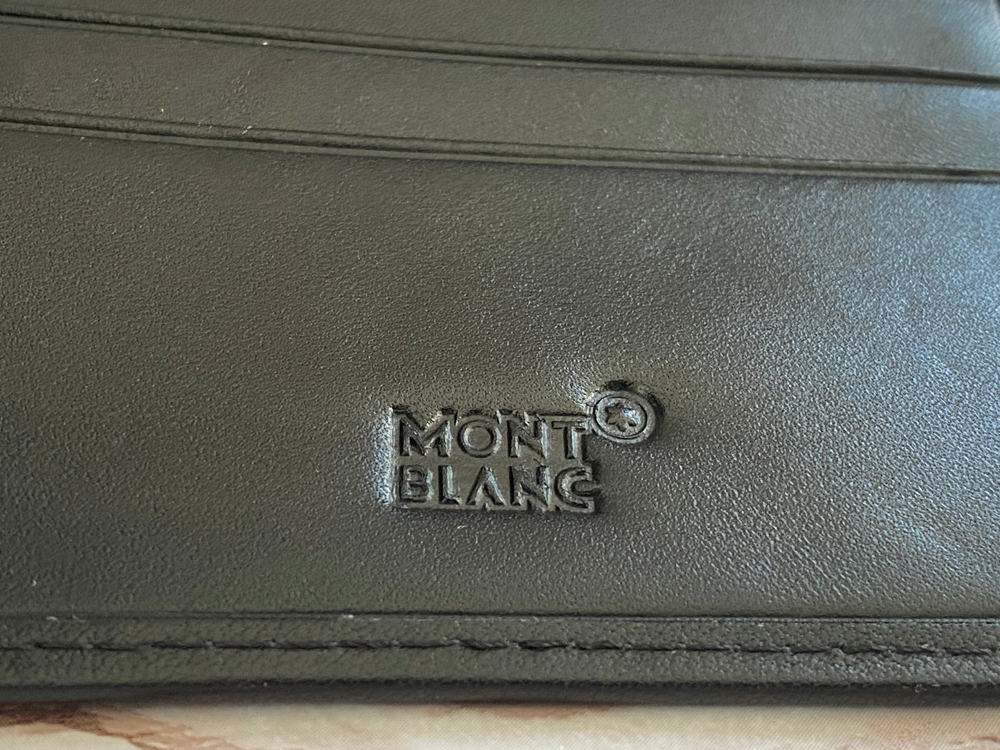 Cartera negra de piel genuina MB diseño M.