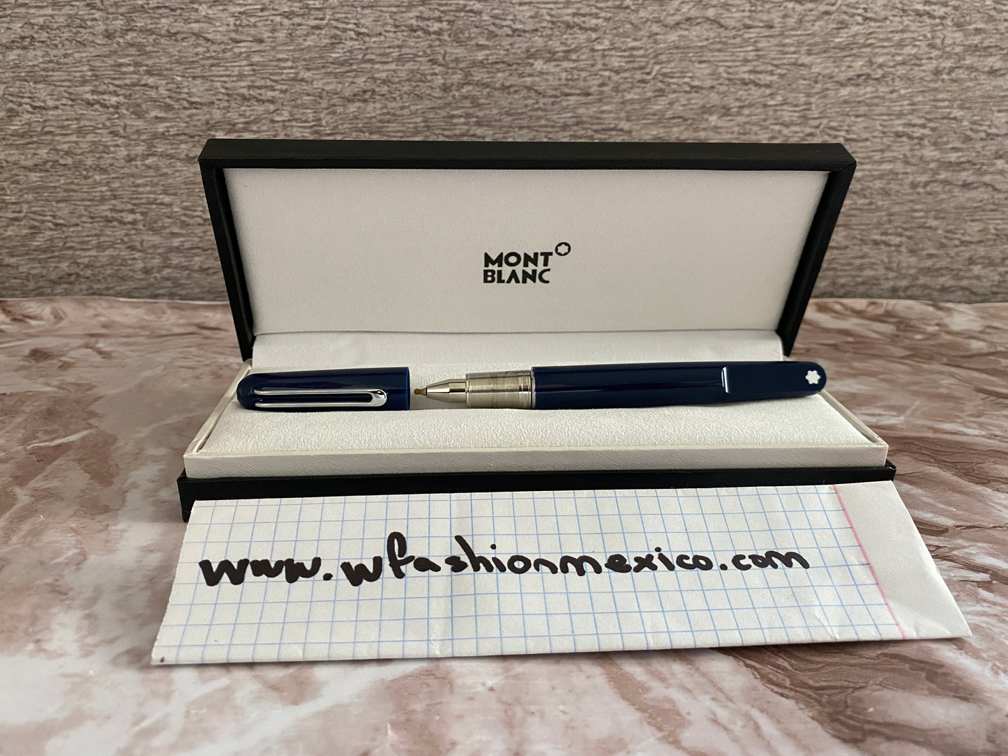 Pluma tipo rollerball serie M azul M0ntblanc desde $850 MXN